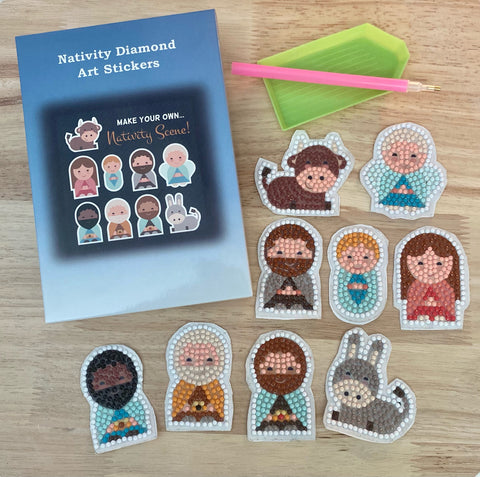 Nativity Diamond Art Stickers